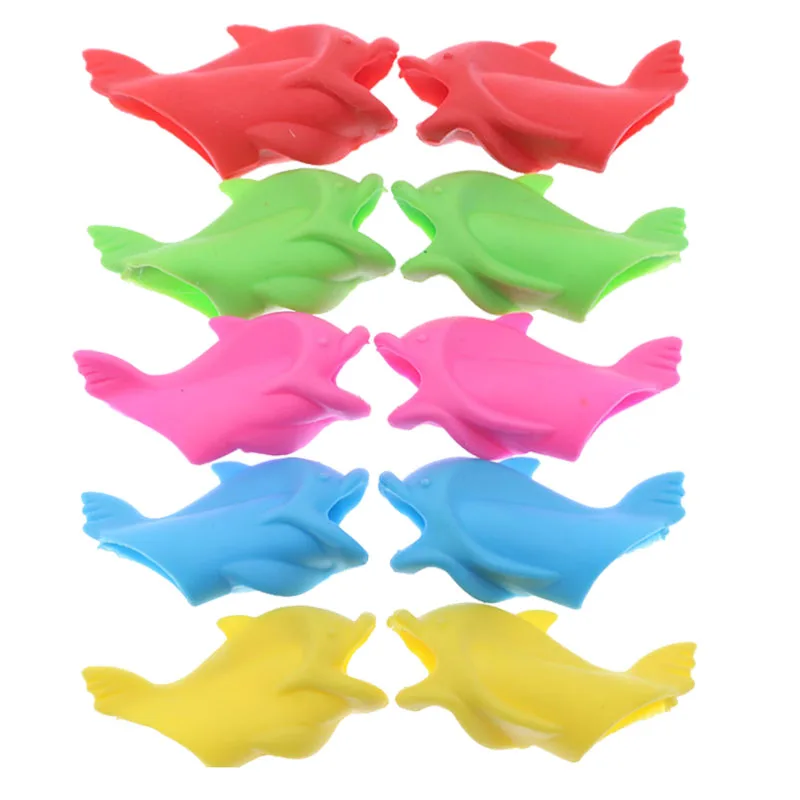 10PCS Calligraphy Writing Toy Gift Dolphin Fish Type Children's Pencil Pen Holder Student Spacing Correction | Канцтовары для