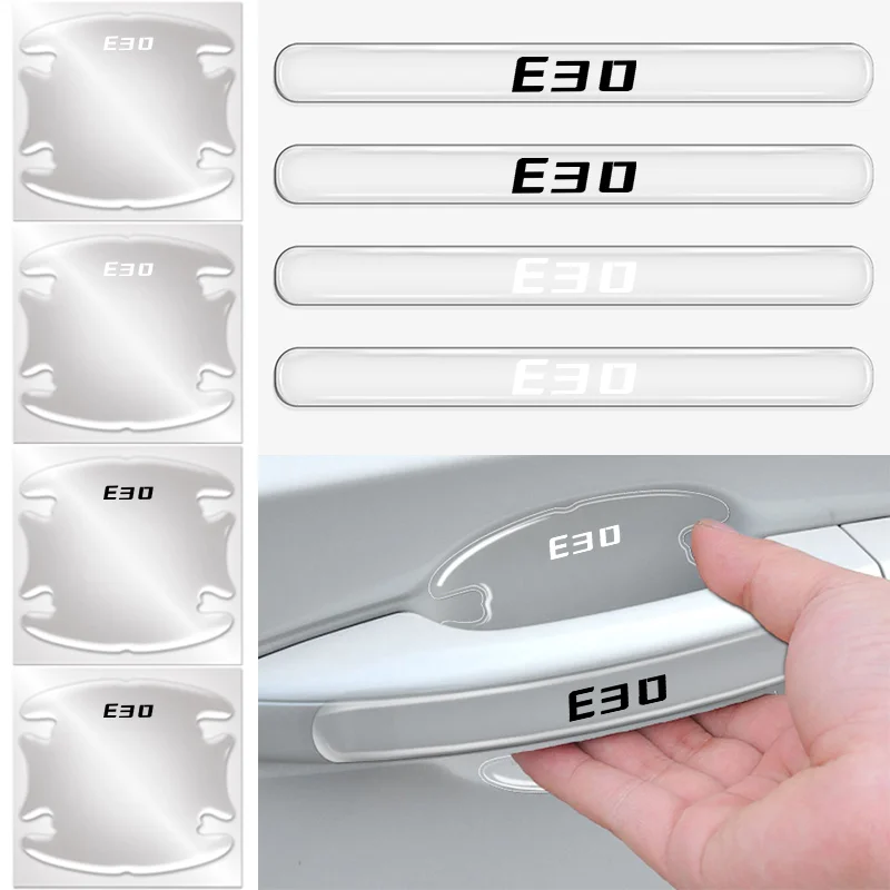 8 шт. ТПУ дверная ручка автомобиля наклейка на запястье против царапин защитная