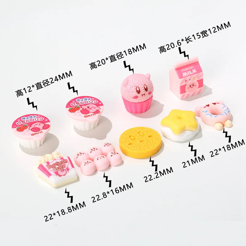 10pcs Slime Charms Resin Fake Candy Milk Box Cake Kawaii Cute Sweets Flatback Slime Making Supplie for DIY Craft Making Ornament