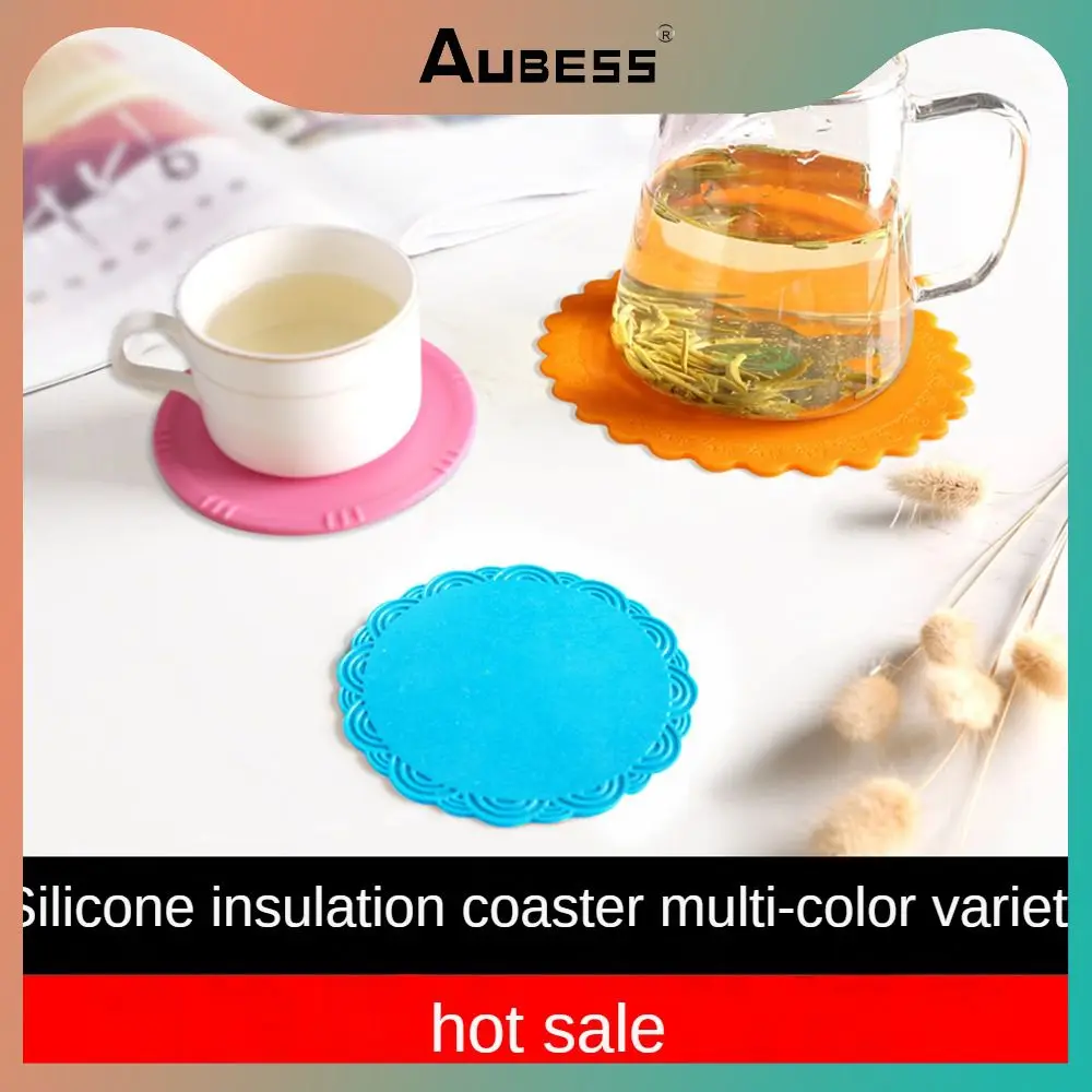 

Coaster Non-slip Thickened Round Cup Mat Versatile Home No Fear Of High Temperature Placemat Home Appliance Pot Holder Creative