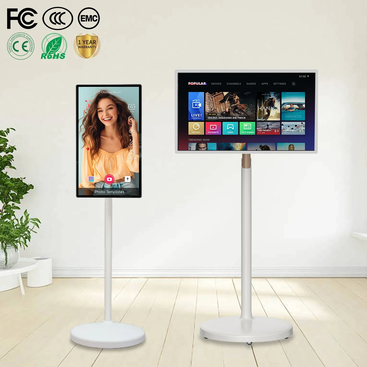 Смарт-телевизор Standbyme Standby Me 21 5 дюйма сенсорный экран перезаряжаемый