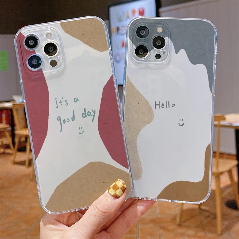 

Artistic Swatches Cases For iPhone 13 Pro Max Mini 11 12 Pro Max X XR XS Max SE 2020 8 7 6 6S Plus Soft Silicone Cover Funda