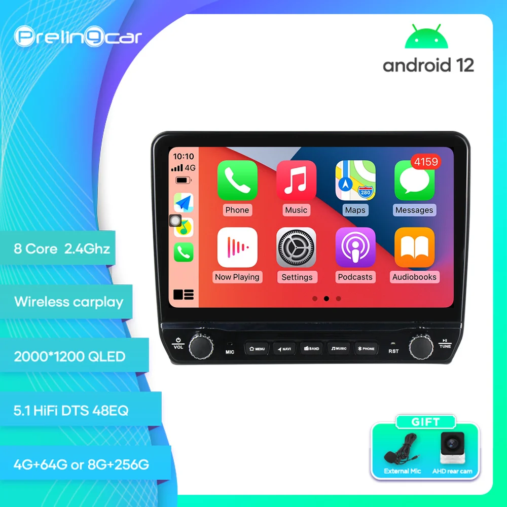 

Prelingcar для Opel Astra H 2004 - 2014 Android 12 автомобильный монитор 8 256g Carplay RDS GPS Встроенный 2din Радио DVD плеер 5,1 HIFI DST