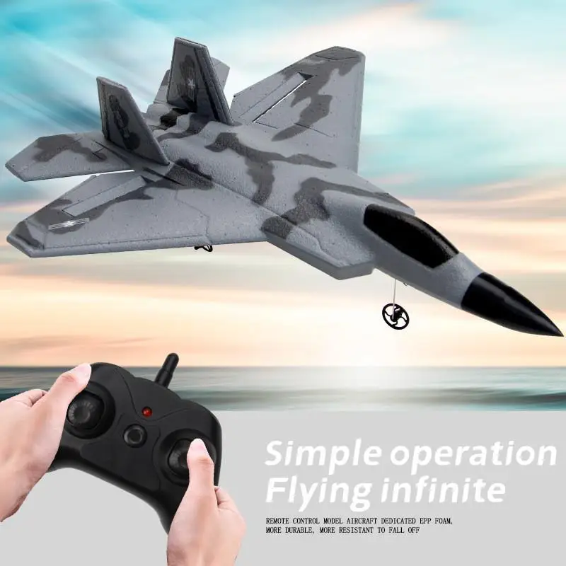 

Самолет с дистанционным управлением с неподвижным крылом Fx622 2,4 ГГц, маленький модель F22, игрушечный планер с дистанционным управлением для ...