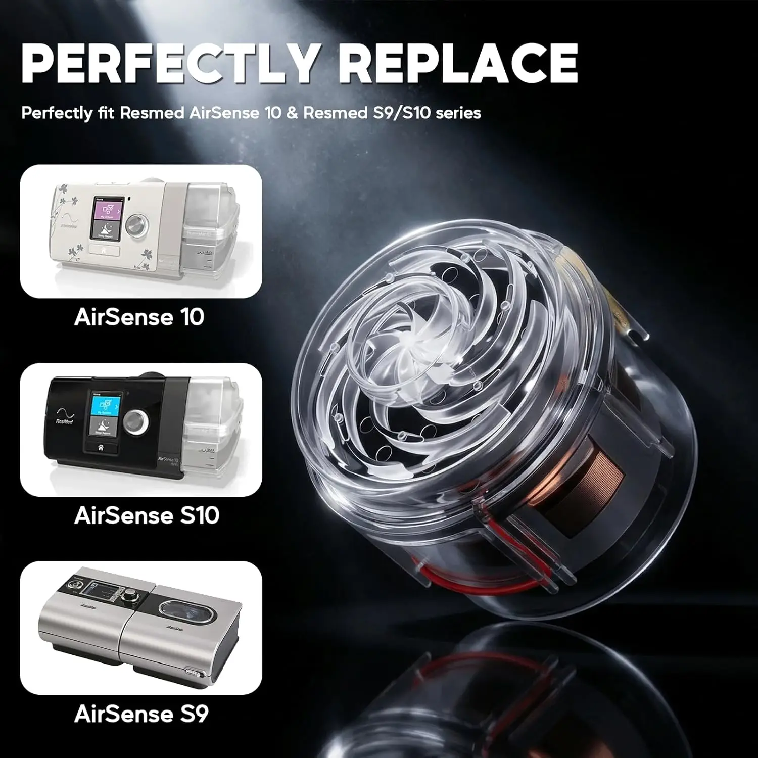 

Замена двигателя ResMed S10 / S9