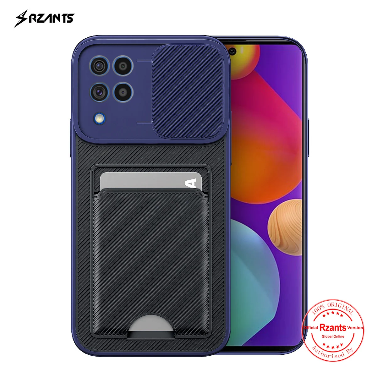 

Чехол Rzants для Samsung Galaxy F62 M62, защитный чехол для объектива камеры, держатель для карт, тонкий чехол, противоударный чехол для мальчиков и девоч...