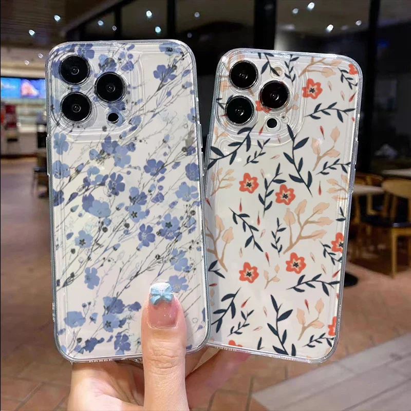 Фото Чехол для Motorola Edge40 Pro Moto G73 G72 G71 G52 G32 G22 G30 G60 G60S G9Play, чехол Flower Fashion Clear Floral №3