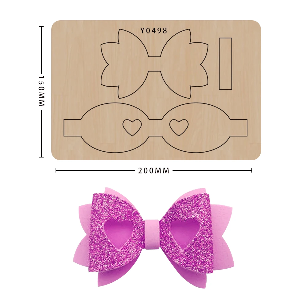 

Bow Die Cuts Wooden Scrapbooking Handmade Cutting Dies Diy Tool Template Knife Mould