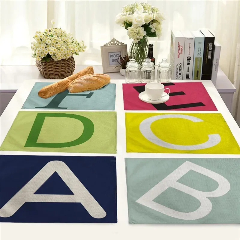 Подставка для столовых приборов с алфавитным узором коврики обеденного стола
