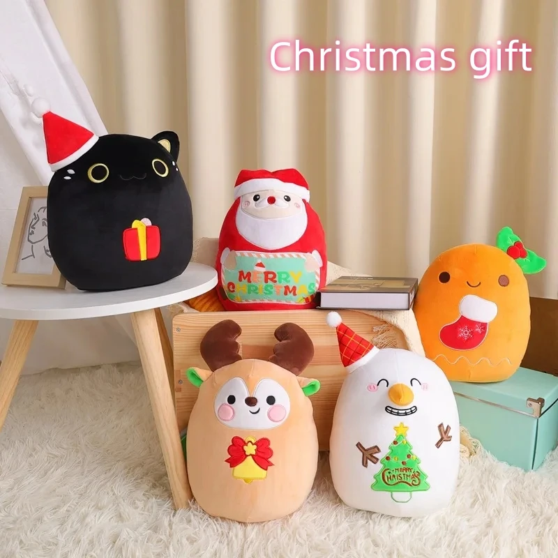

Рождественская декоративная подушка, серия MerryChristmas, милый Санта-Клаус, лось, плюшевая игрушка, рождественский подарок