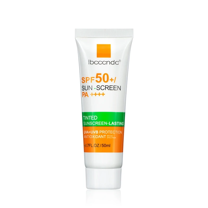 

Ibcccndc UV Daily SPF 50 Tinted Sunscreen Moisturizer Face Lotion With Hyaluronic Acid Broad Spectrum Hydrating Non Greasy