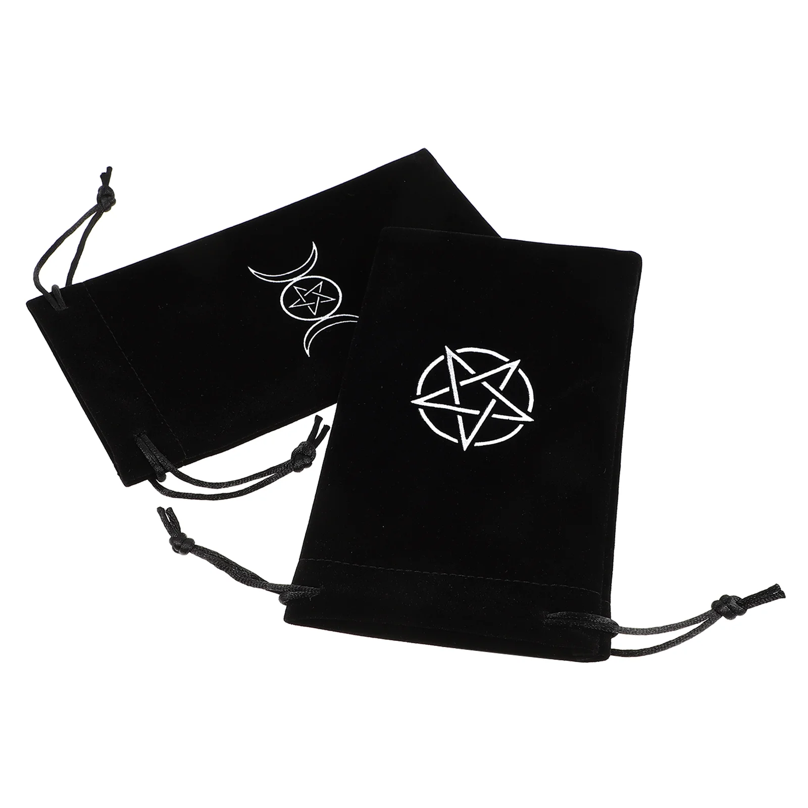 

2pcs Tarot Cards Drawstring Bag Pentacle Tarot Card Storage Bag Tarot Fabric Bags