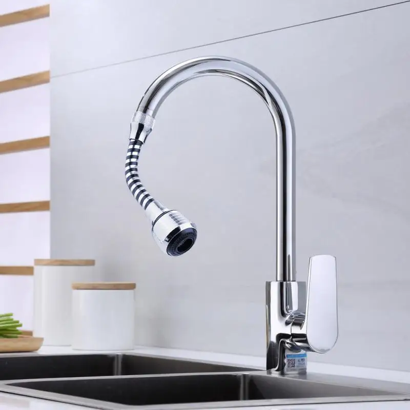 

360 Degree Adjustment Kitchen Faucet Extension Tube Bathroom Extension Water Tap Water Filter Foam Kitchen Faucet Accessories
