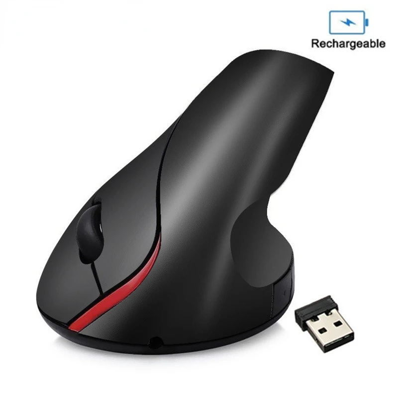 

Vogek Vertical Wireless Mouse USB Ergonomic Gaming Optical Mause 2400 DPI Rechargeable Mice Right Hand For PC Laptop Computer