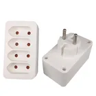 Штепсельная Вилка Европейского типа с 1 на 4 способами розетки стандарта ЕС для адаптера питания 16 А штепсели для путешествий