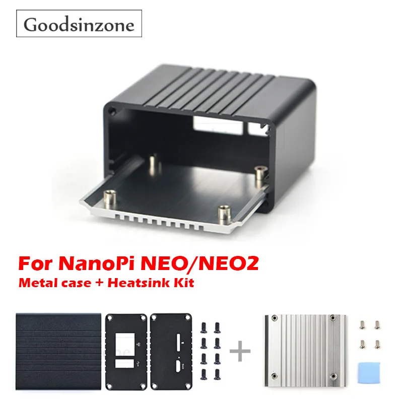 

Чехол NanoPi NEO NEO2 Zero Pi из алюминиевого сплава с радиатором, не подходит для модели V1.0