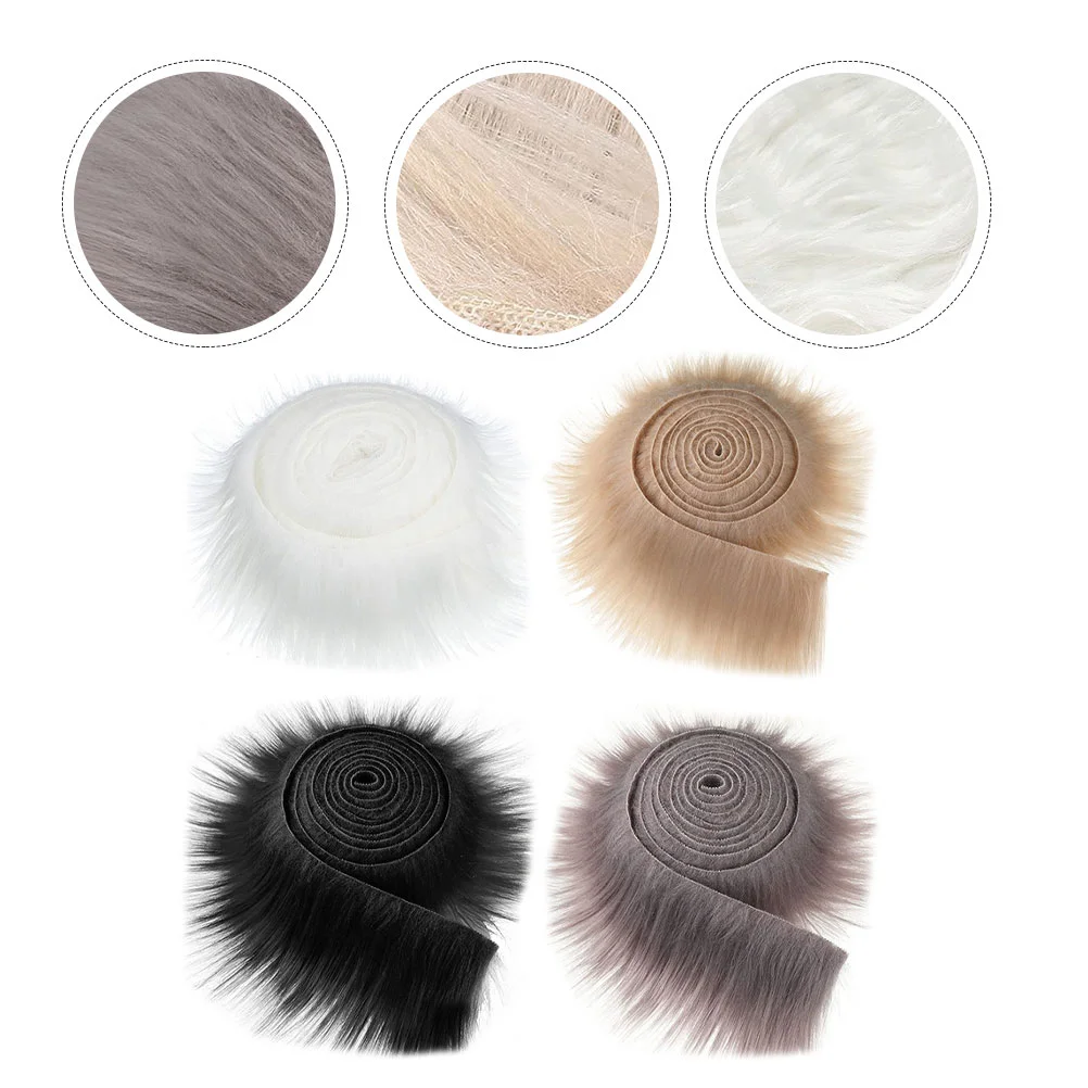 

Fur Faux Stripe Diy Fluffy Throw Striped Blanketjacket Artificial Fabric Hat Trim Accessories Ribbon Duvet