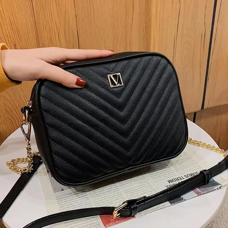 

V-новая женская сумка Популярная Сумка-Кроссбоди на одно плечо простая маленькая квадратная сумка