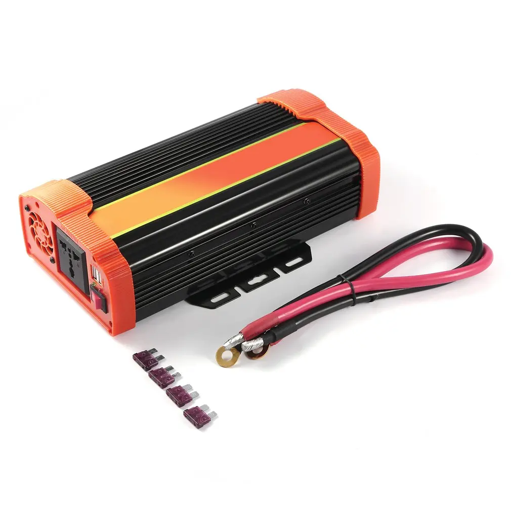 

P1500C 1500W High Power Car Power Inverter Dc12V To Ac220V Solar Inverter Modified Sine Wave Power Converter Adapter