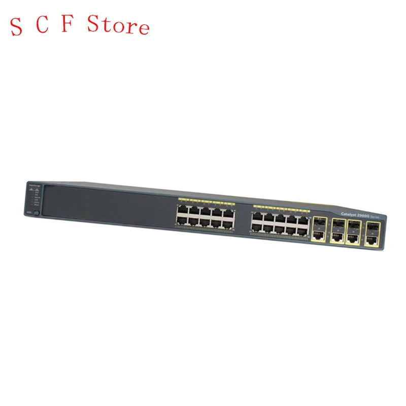 

New Original 24 Ports POE Managed Network Switch WS-C2960+24PC-S 2960 Plus 24 10/100 PoE + 2 T/SFP LAN Lite