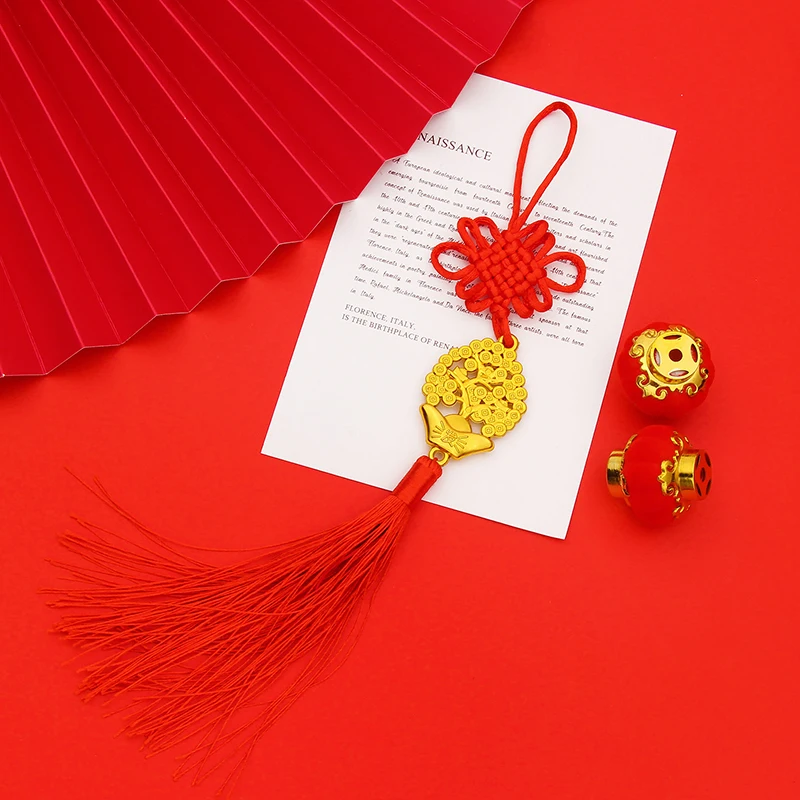 2024 Год Дракона позолоченный пластиковый Золотой литой кулон счастливый талисман