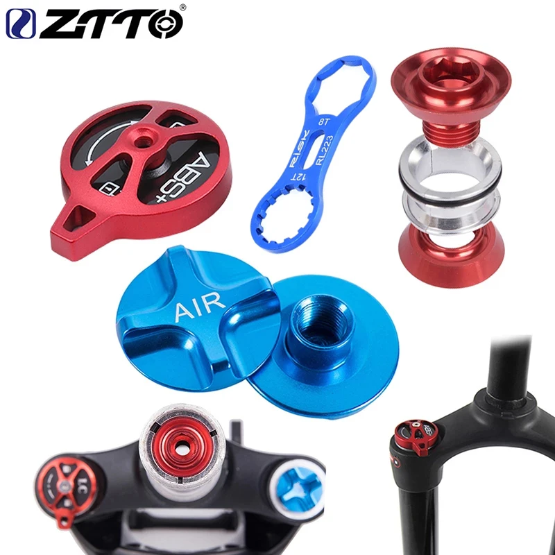 

ZTTO MTB Bike suspension Mountain Bicycle Air Gas Shcrader American Valve Caps Bike Suspension Fork Bicycle Front fork parts
