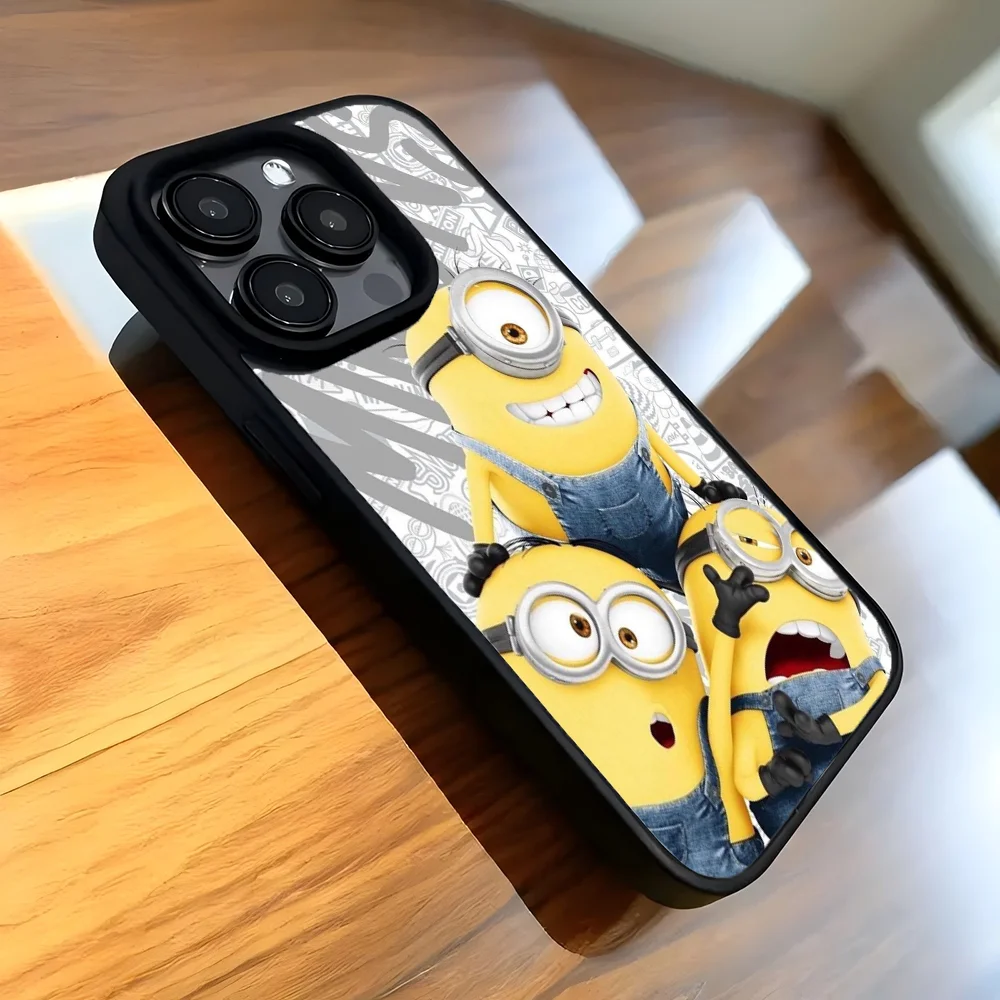 Мультяшные Миньоны банан телефонный чехол Сильный магнитный для IPhone 16 15 14 13 Pro Max 11