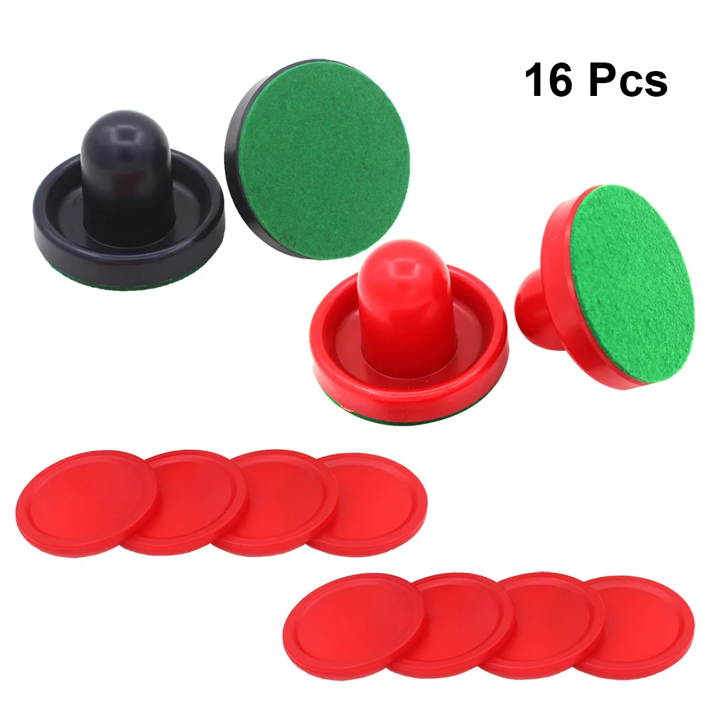 16pcs 96mm Air Hockey Pushers Pucks Replacement For Game Tables Goalies Header Kit Air Hockey Equipment Accessories