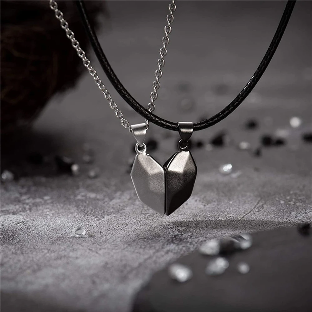 

Парные браслеты с Подвесками 2 шт./компл., простое креативное ожерелье в форме сердца, украшения в подарок, парные кулоны