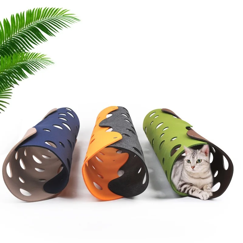 

DIY Cat Tunnels Toy, Collapsible Cat Tube Toys Cat Cave Nest Toy Free Combination Pet Interactive Toy, Kittens Rabbits Hamsters