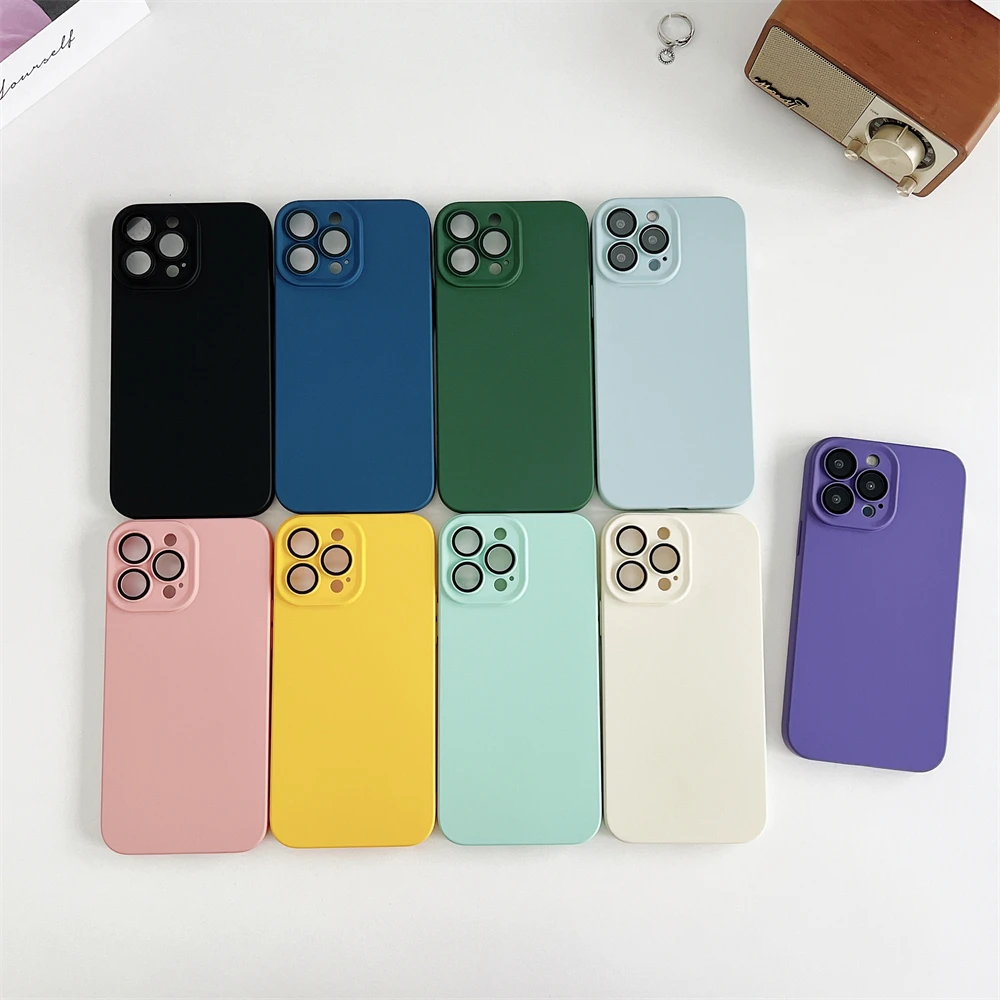 

Мягкий силиконовый чехол карамельного цвета с защитной пленкой для объектива для iPhone 14 Pro Max 14Pro 14 13Pro Max 13Pro 12 11Pro Ma XS X XR 7 8 Plus