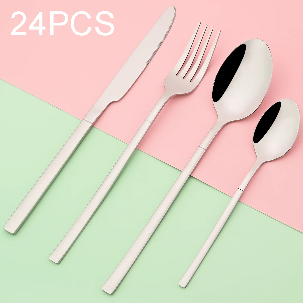 Knife Forks Coffee Spoon Cutlery Set Stainless Steel Flatwar