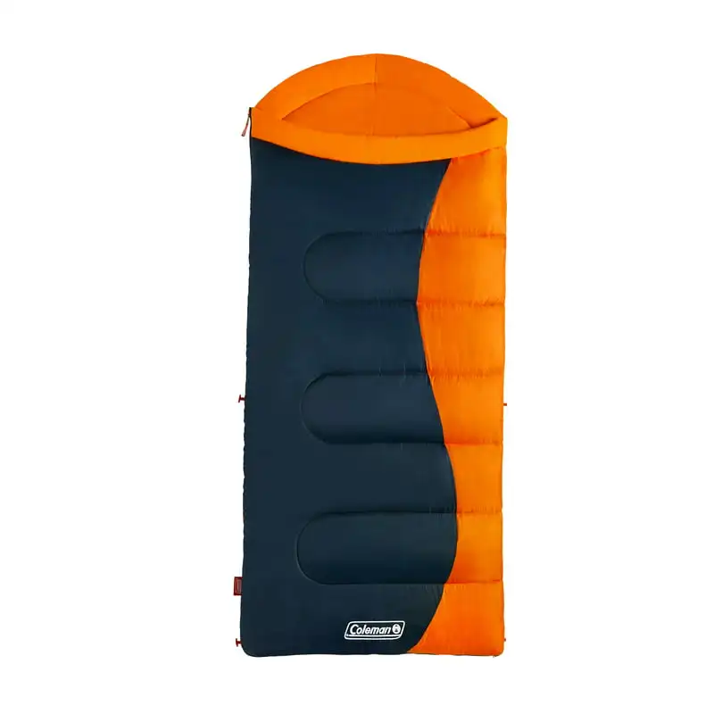 

Outdoor Adventure and Camping Comfortably Warm Big and Tall 20°F Orange Color Tiger Lily Sleeping Bag