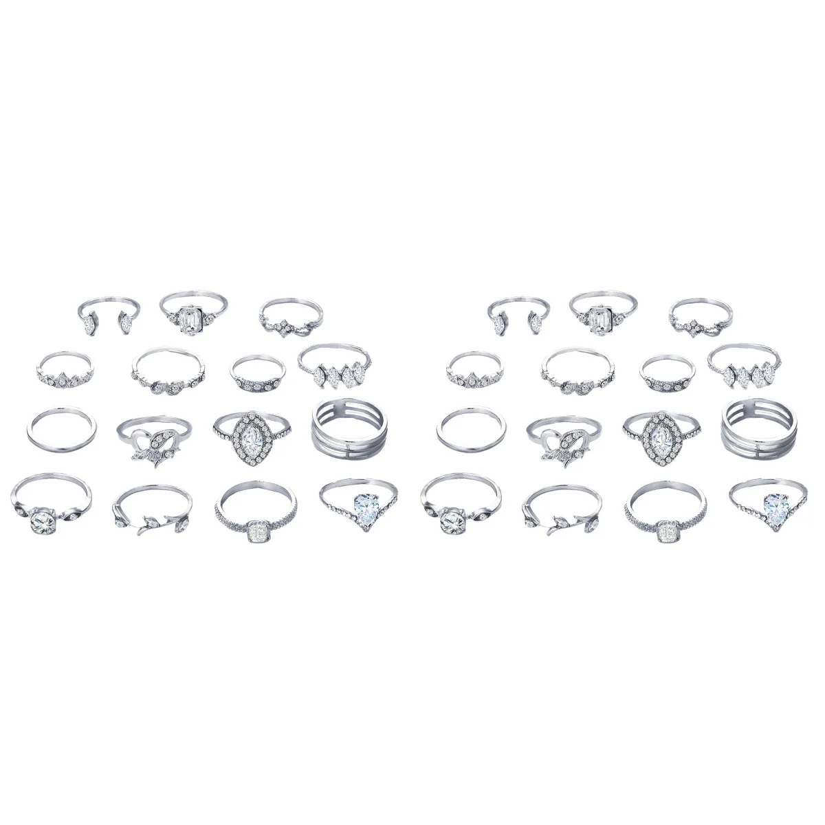 

Rings Vintage Finger Ring Knuckle Open Stackable Joint Retro Punk Silver Bohemian Gothic Stacking