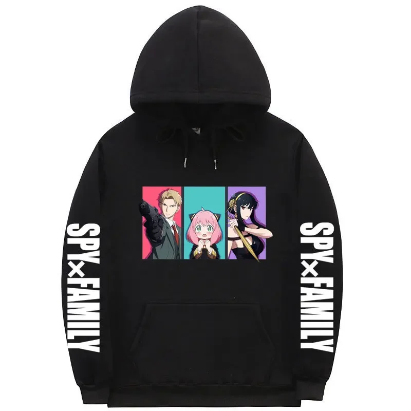 Женская толстовка с принтом Spy X Family в стиле аниме модная городская уличная