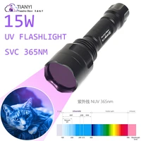 c8 365nm 15w high power violet woods lamp illuminates cat moss pet cat urine fungus detection fluorescent flashlight