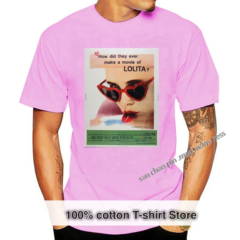 

Постер Фильма Лолита 60-х годов, футболка унисекс, Классическая качественная футболка, стильная футболка, футболка на заказ, футболка с капюш...