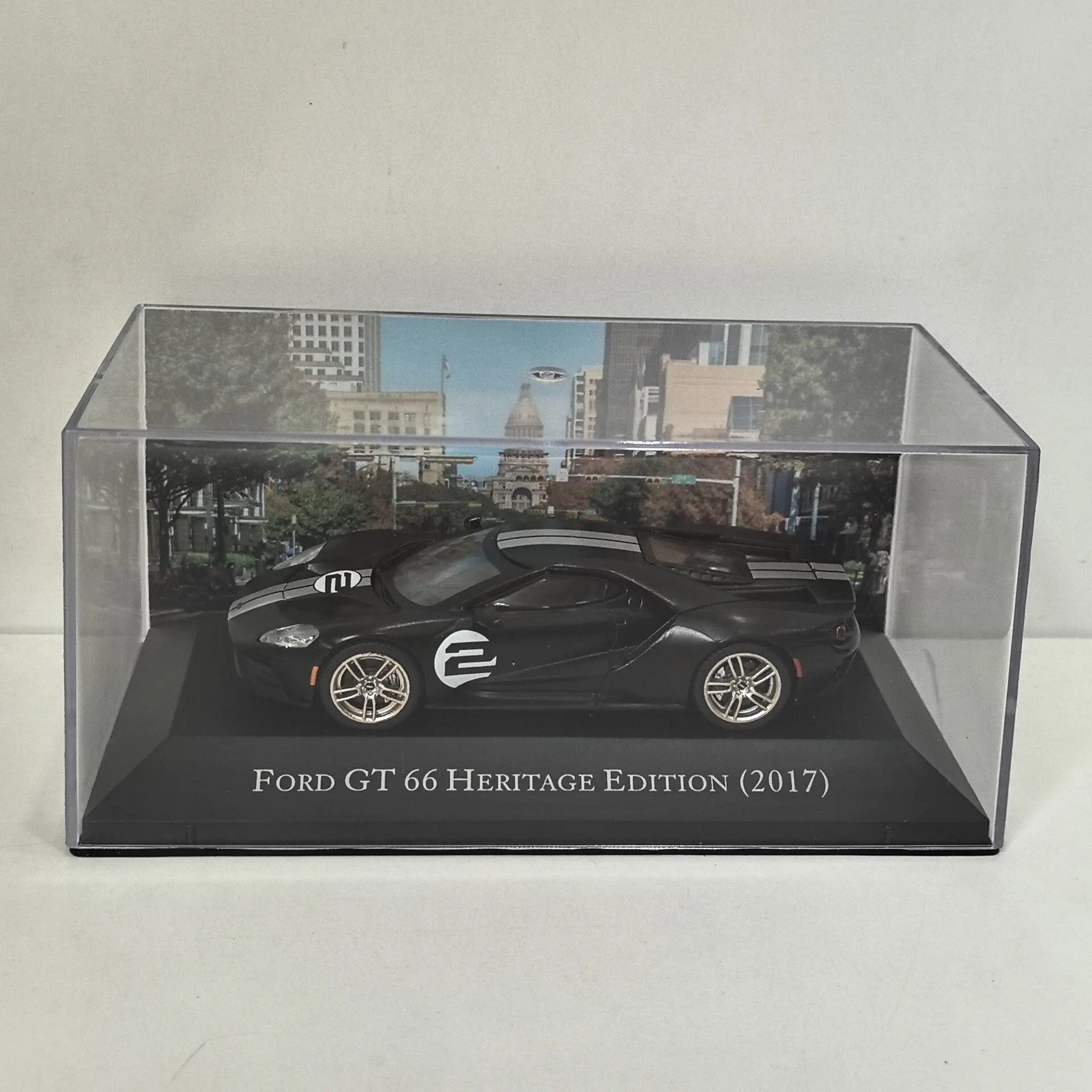 Фото Модель IXO 1/43 FORD GT 66 HERITAGE EDITION 2017 без цветной коробки (Diecast) # Модель автомобиля 2 I7 Alloy №2