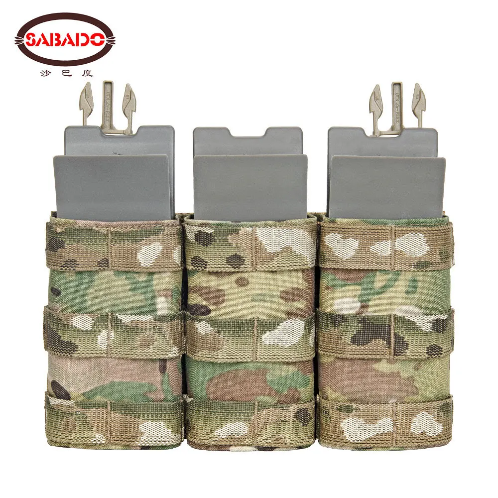 

Tactical 556 762 M4 AK47 Magazine Triple Daeodon Magazine Insert Pouch Front Panels MOLLE For LV119 FSCK AVS FCPC Hunting Vest