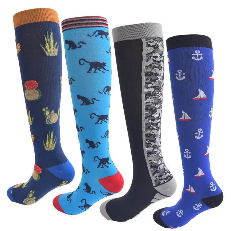 Men's and women's outdoor compression socks Leisure sports running fitness socks