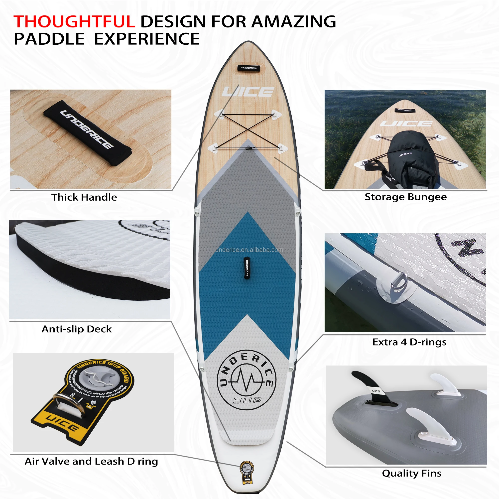 

Доска SUP надувная, нескользящая доска для серфинга, с насосом