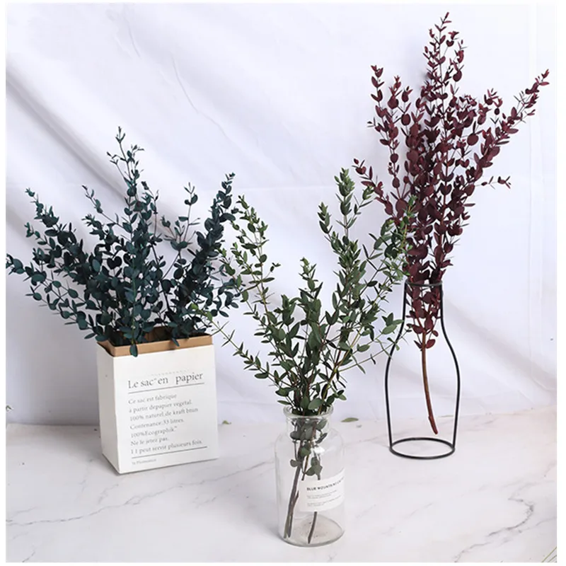 

20g/30-40cm Nature Preserved Eucalyptus Leaves Eternal Dried Plant DIY Garland Flowers Christmas Wedding Party Decoration Home