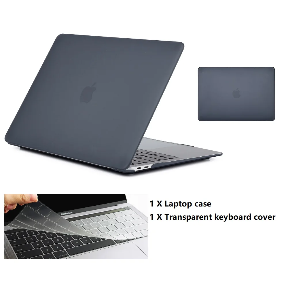 

2019 New Laptop Case For Apple MacBook Air Pro Retina 11 12 13 15 for mac book Pro 13.3 15.4 inch with Touch Bar+Keyboard Cover