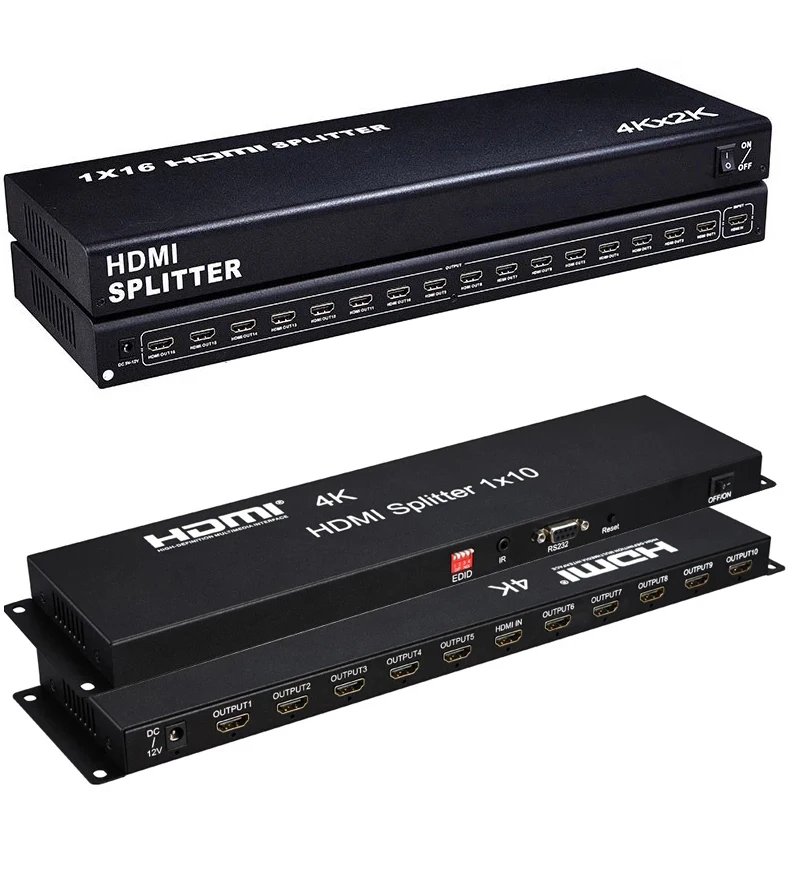

Разветвитель HDMI на несколько мониторов, 1080P, 60 Гц, 4K, 1x10