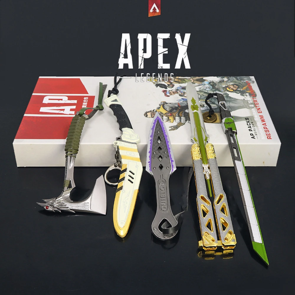 

Apex Legends Heirloom Game Weapon Toy Sword Cold Steel Raven's Bite Five-piece Set Game Keychain Weapon Mode Sword Toys for Boys