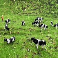 ho and n scale model cows miniature farm animal model cow for model railway layout different different postures