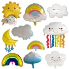 Воздушные шары для карнавала, торта, улыбки, радуги, кисточки, облака, разноцветные, комбинированные шары для дня рождения, детская вечеринка, детская обувь