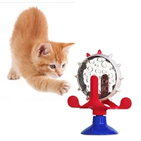 interactive pet cat feeding toy kitten dog pet windmill dog feeder sucker original rotatable wheel toy pets dogs accessories