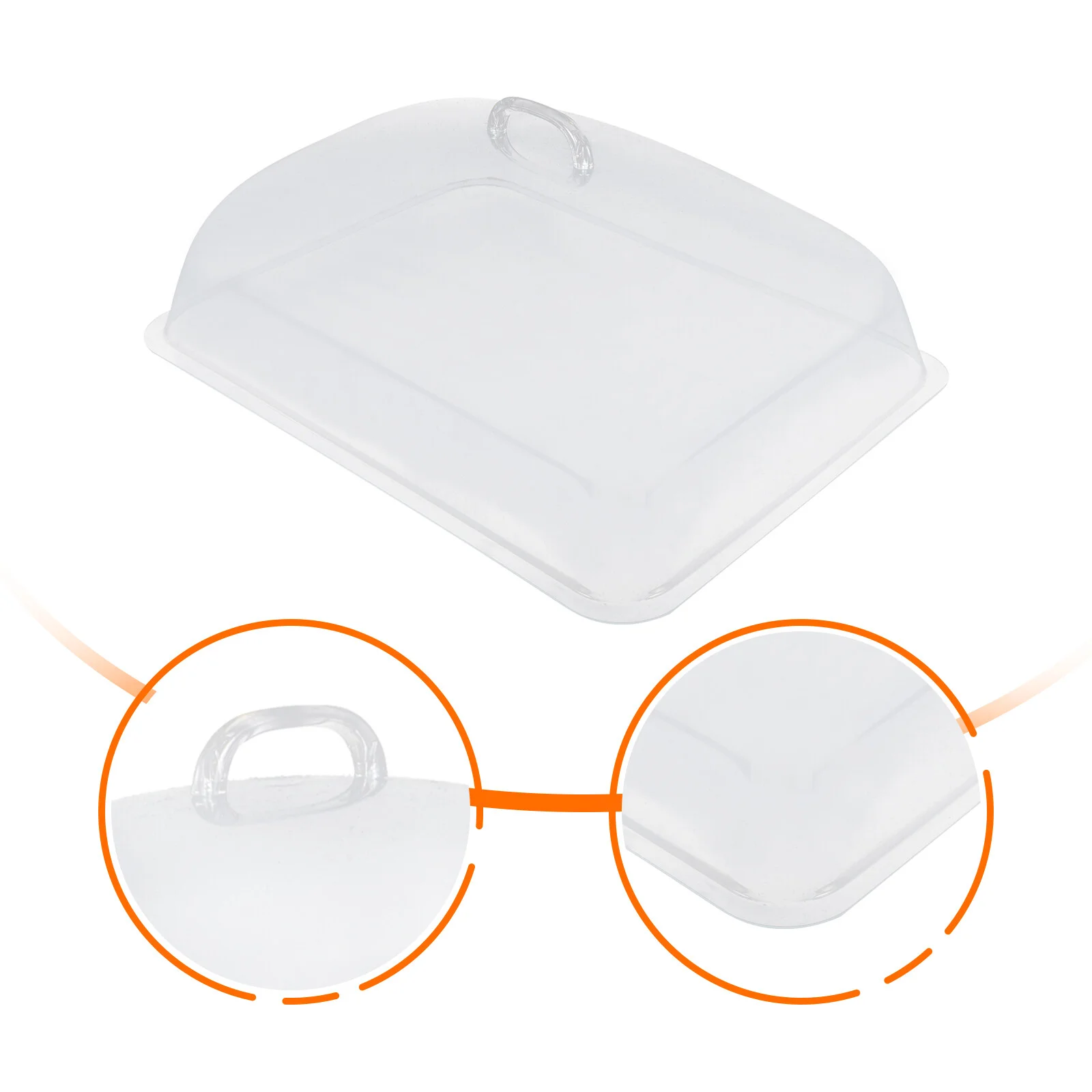 

Micro-wave Oven Bread Protective Cover Food Dust-proof Durable Snack Tray Practical Cake Dome