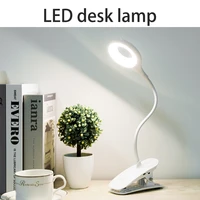 led reading light usb charging with clip table lamp brightness adjustable suitable for bedroom dormitory bedside desk table lamp